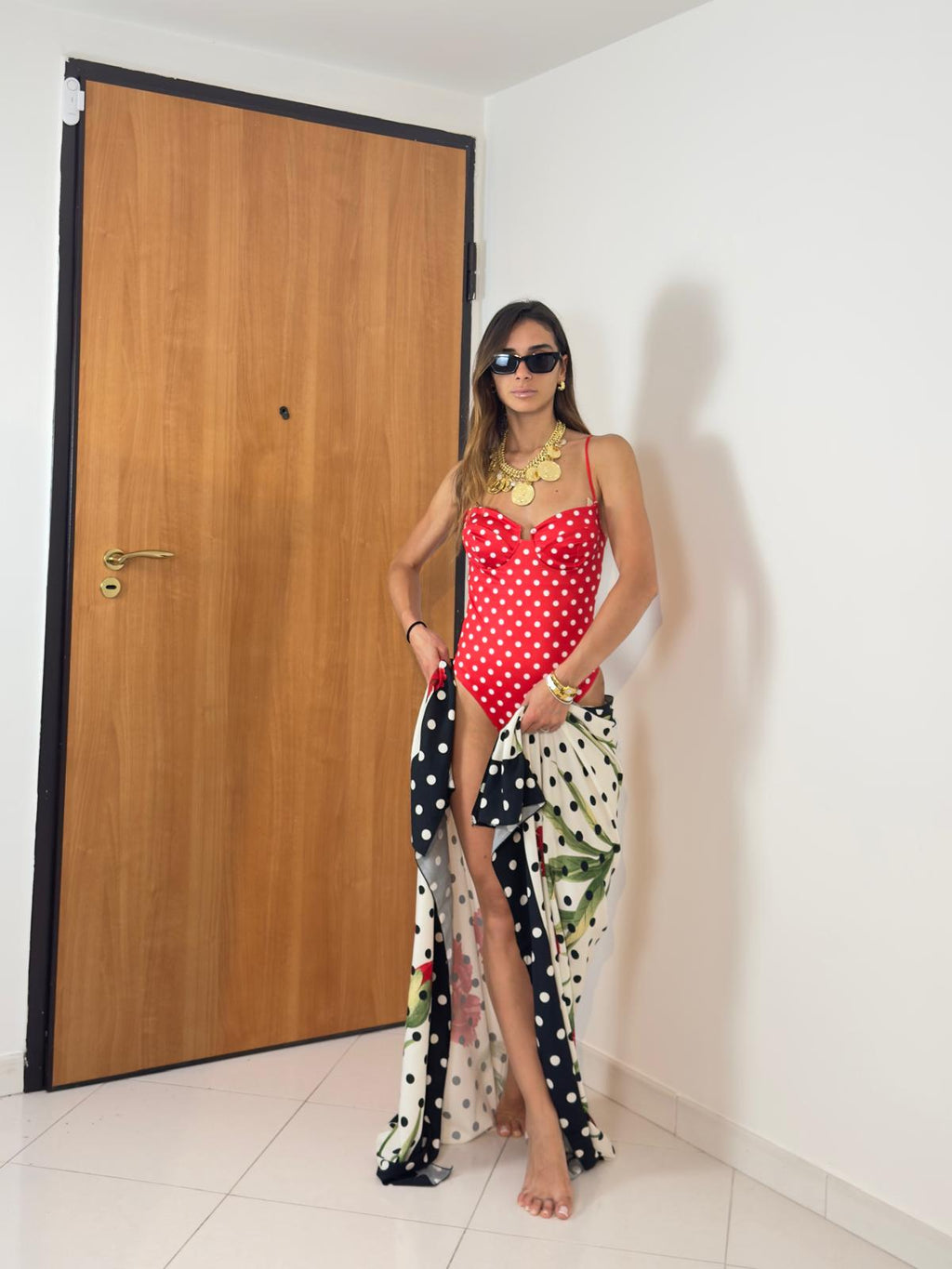Costume Intero Pois
