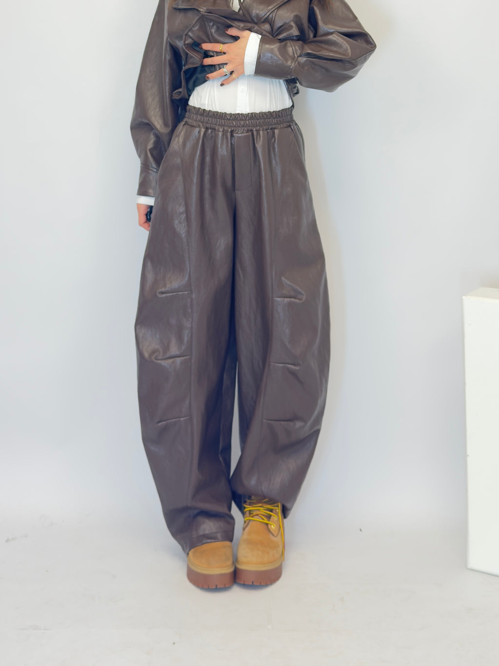 Pantalone ballon ecopelle