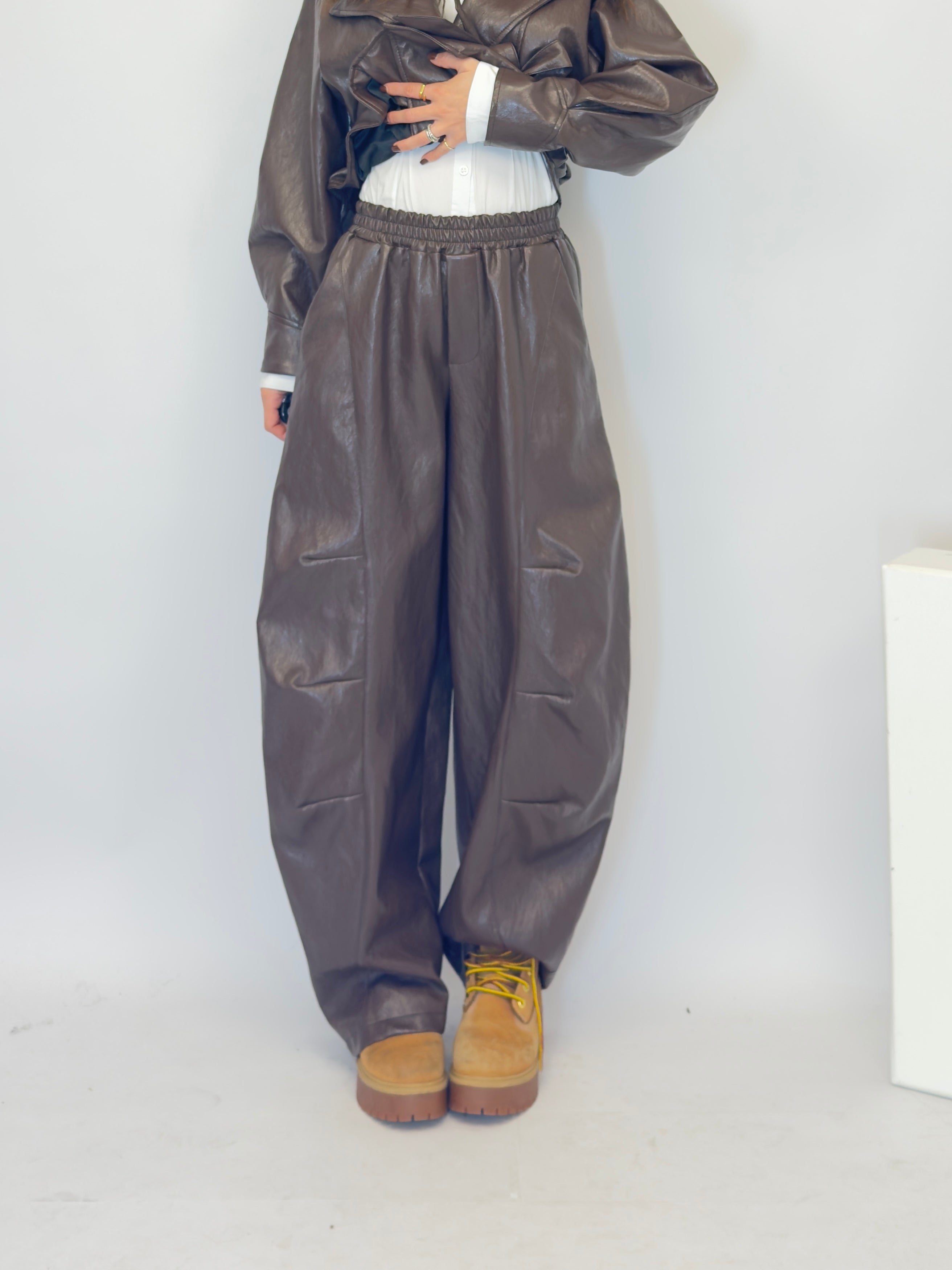 Pantalone ballon ecopelle