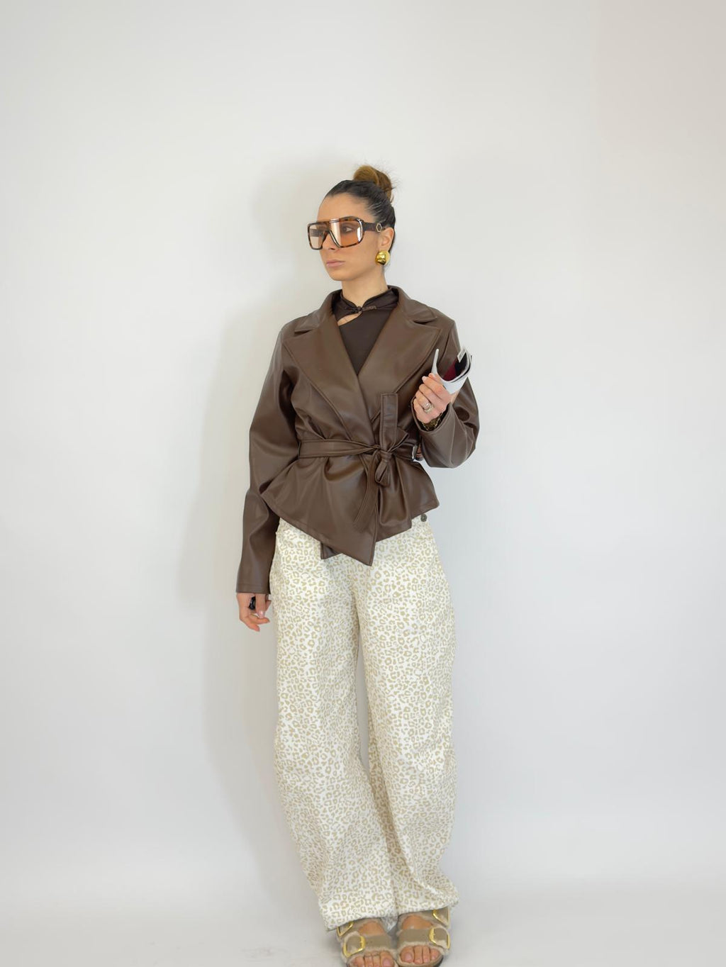 Trench ecopelle crop