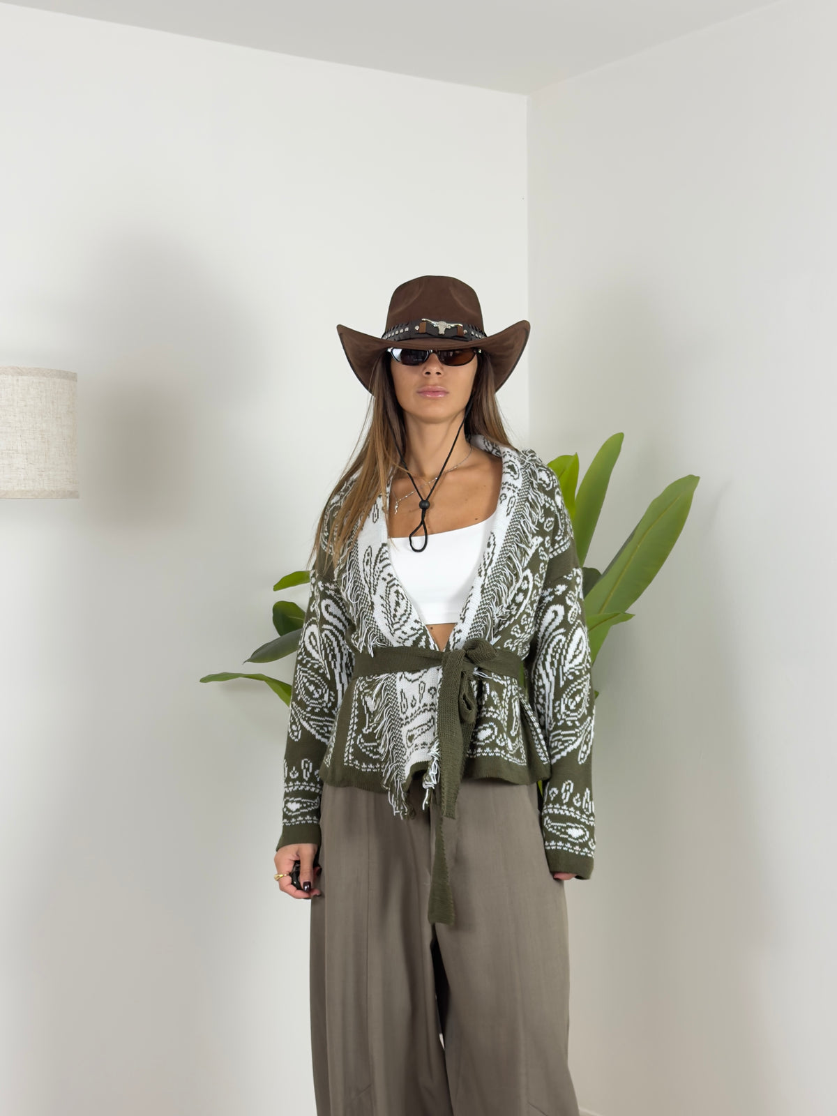 Cardigan Bandana Crop
