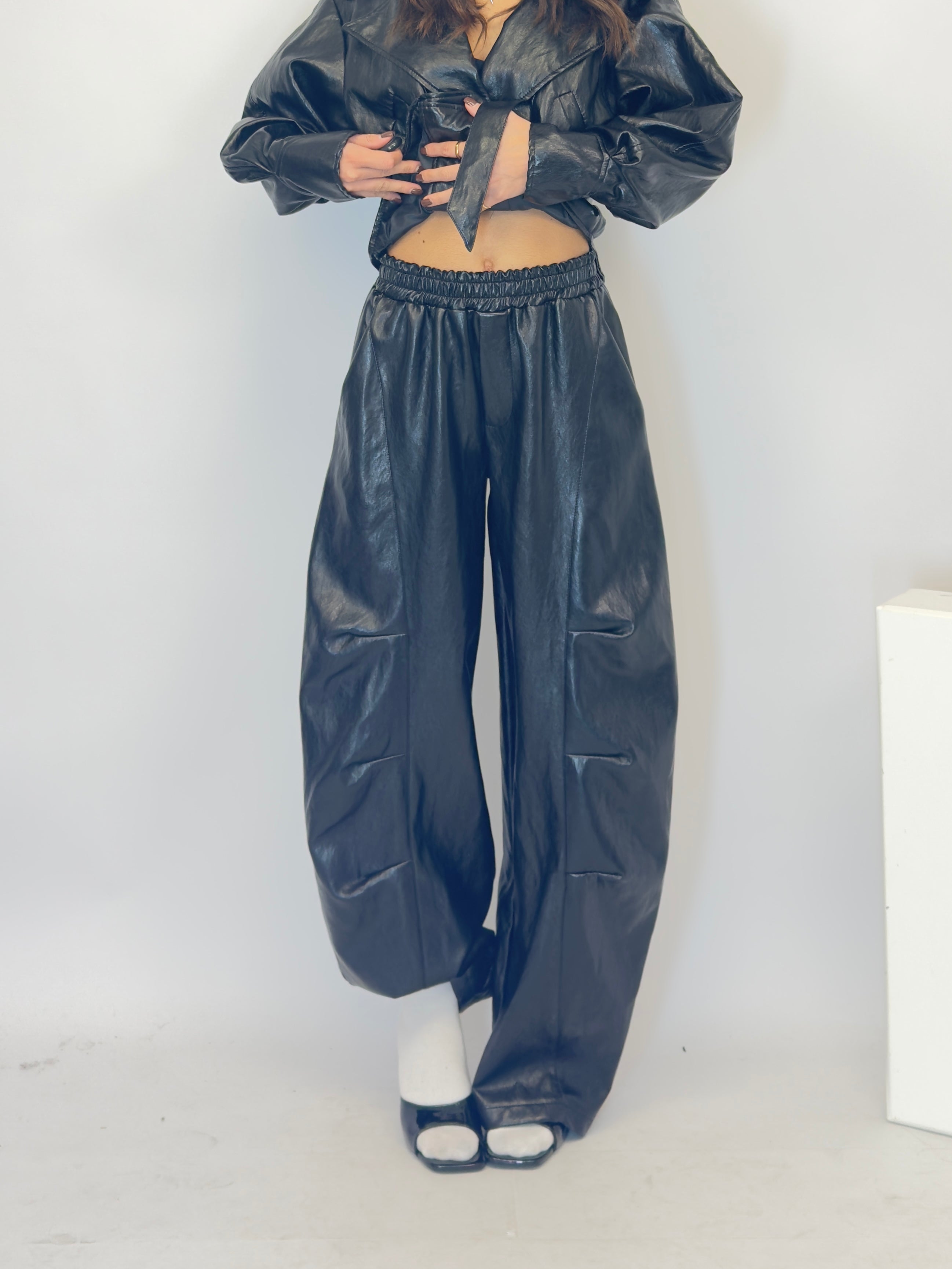 Pantalone ballon ecopelle