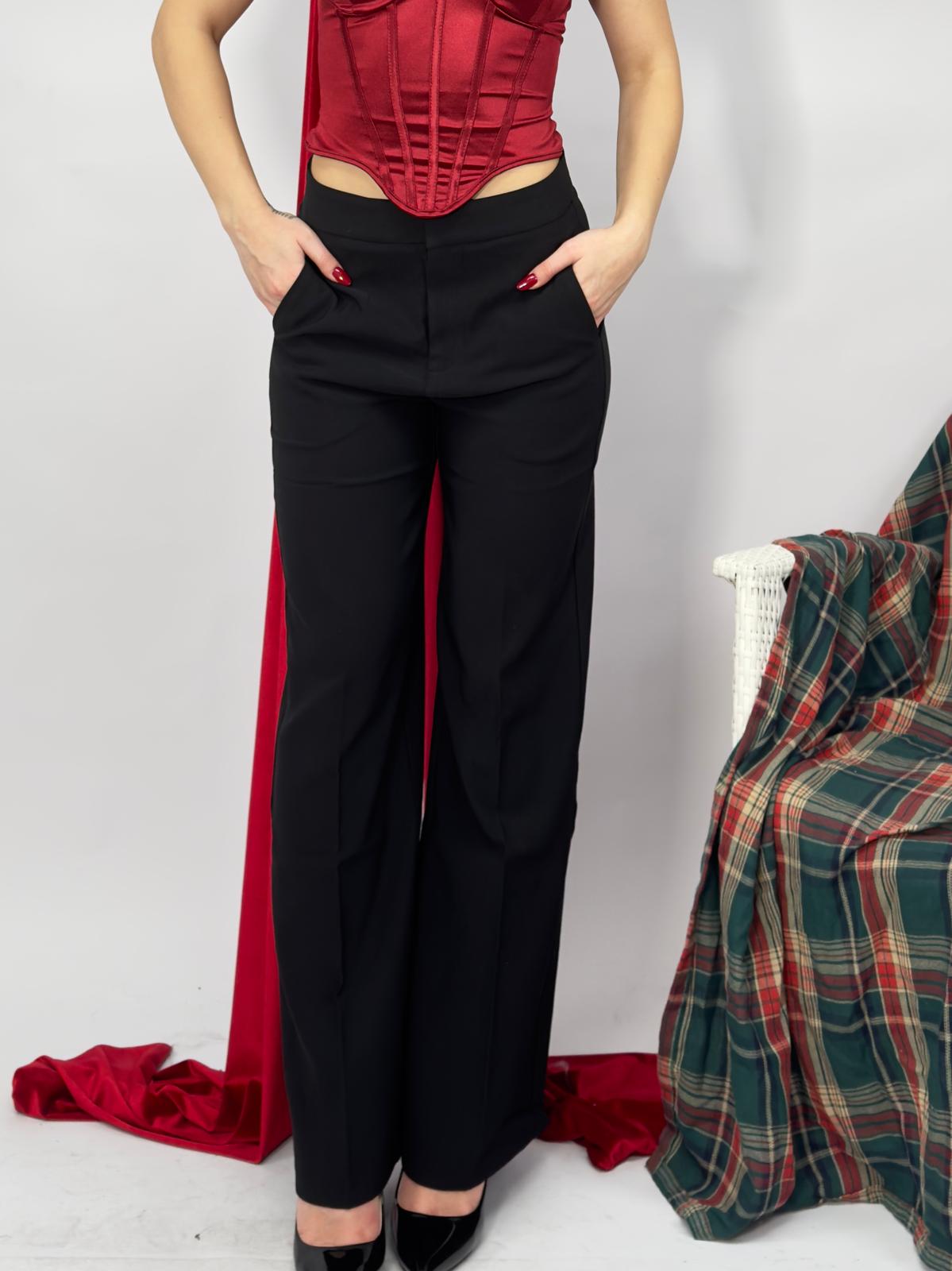 Pantalone Nero Sartoriale