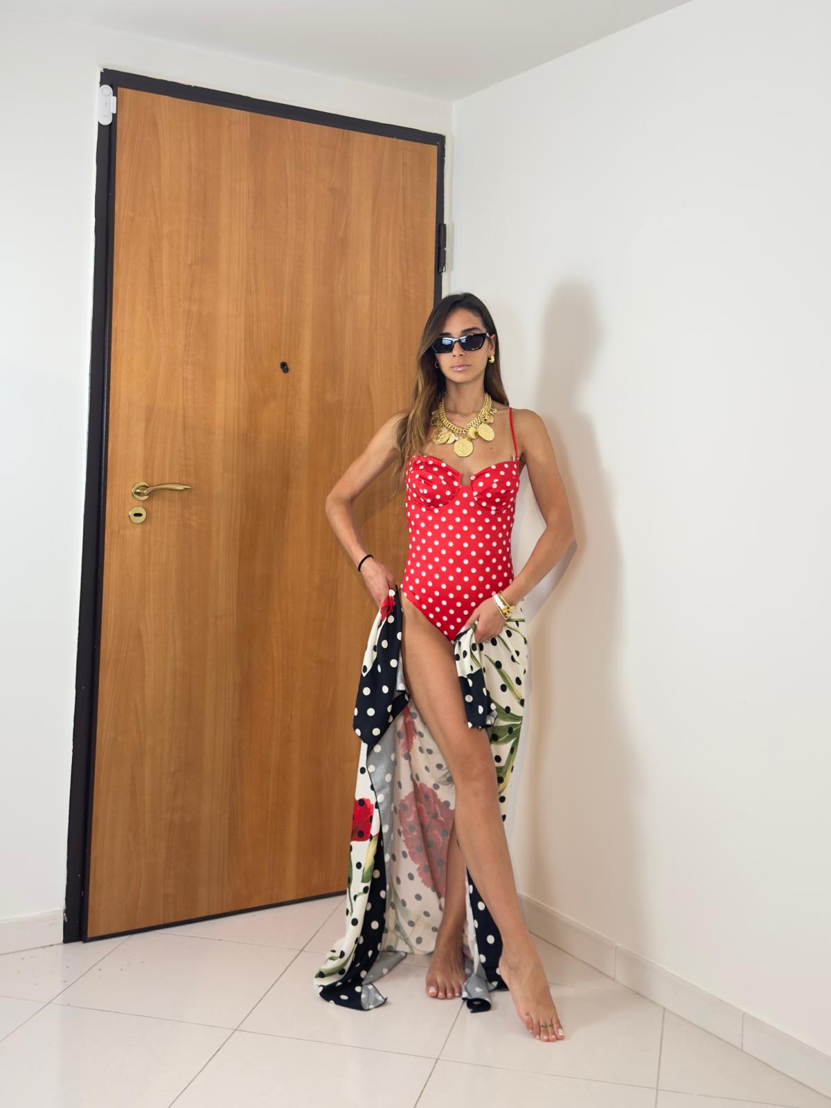 Costume Intero Pois