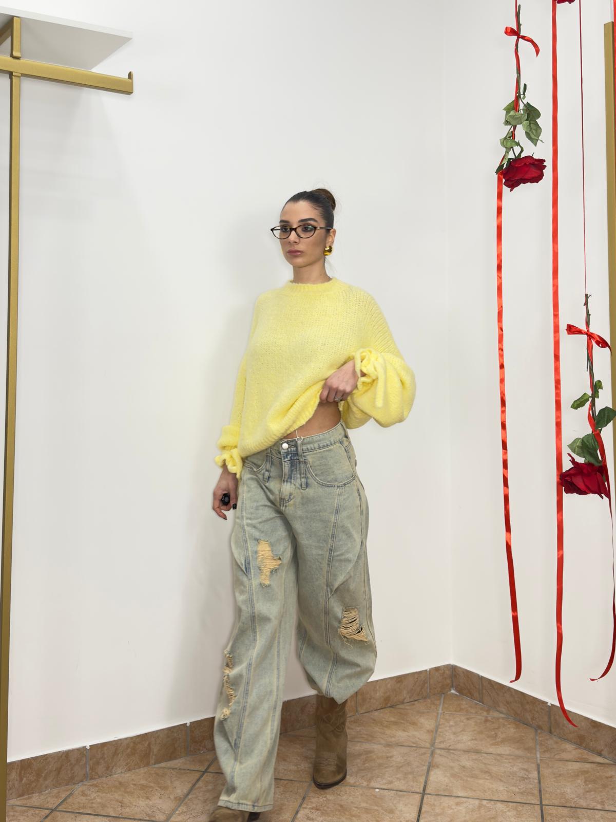 Maglione Soft Giallo