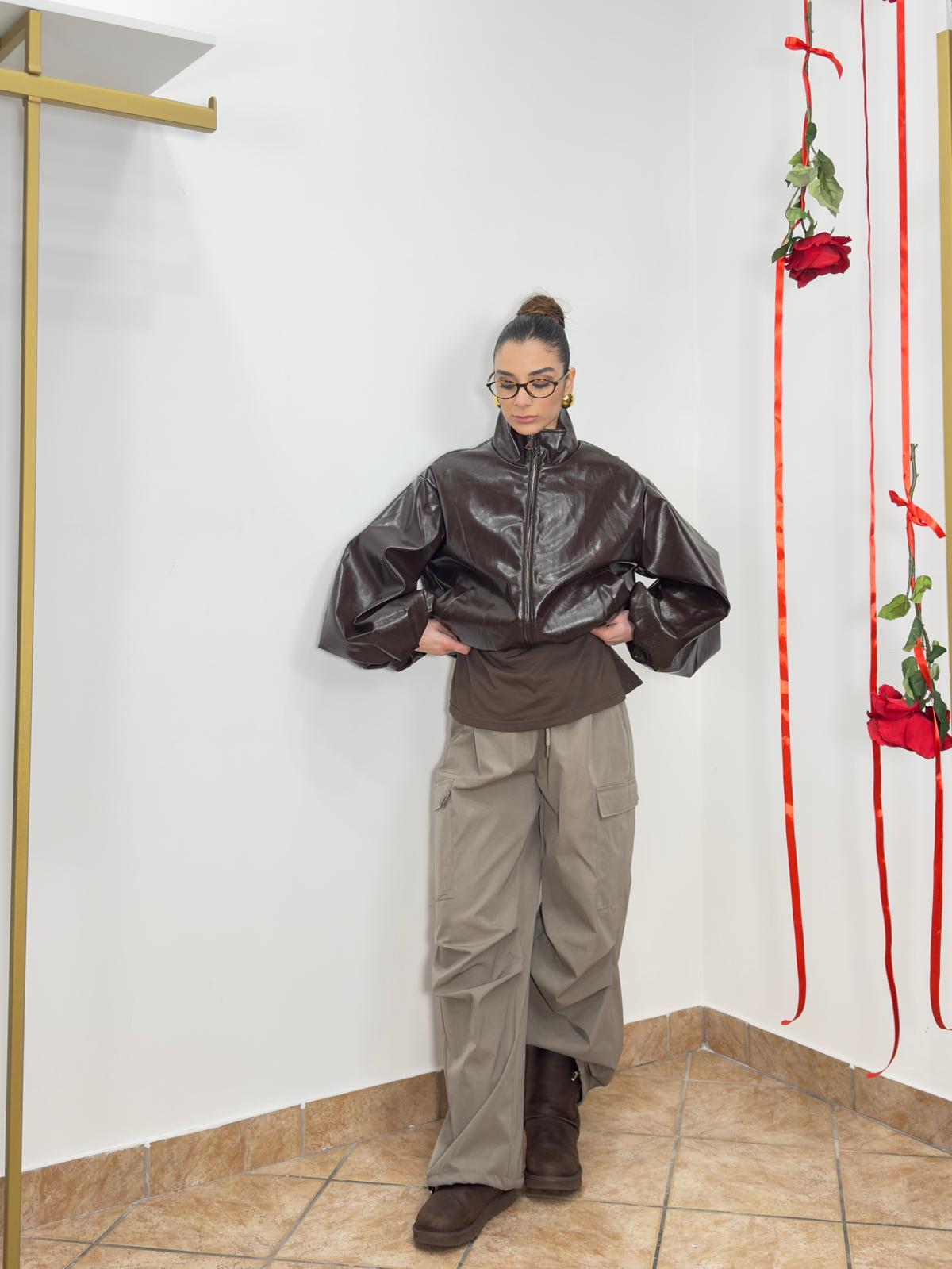 Giubbotto Bomber Ecopelle