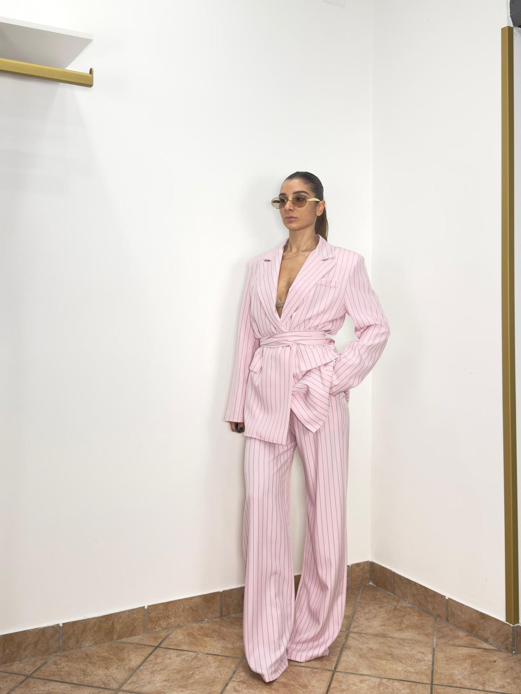 Tailleur Pink Gessato