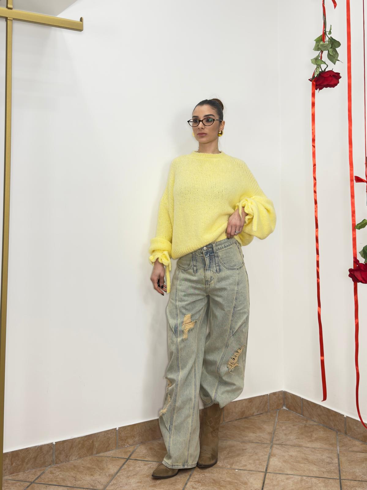 Maglione Soft Giallo