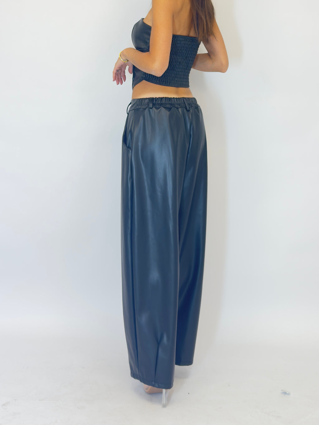 Pantaloni ballon ecopelle