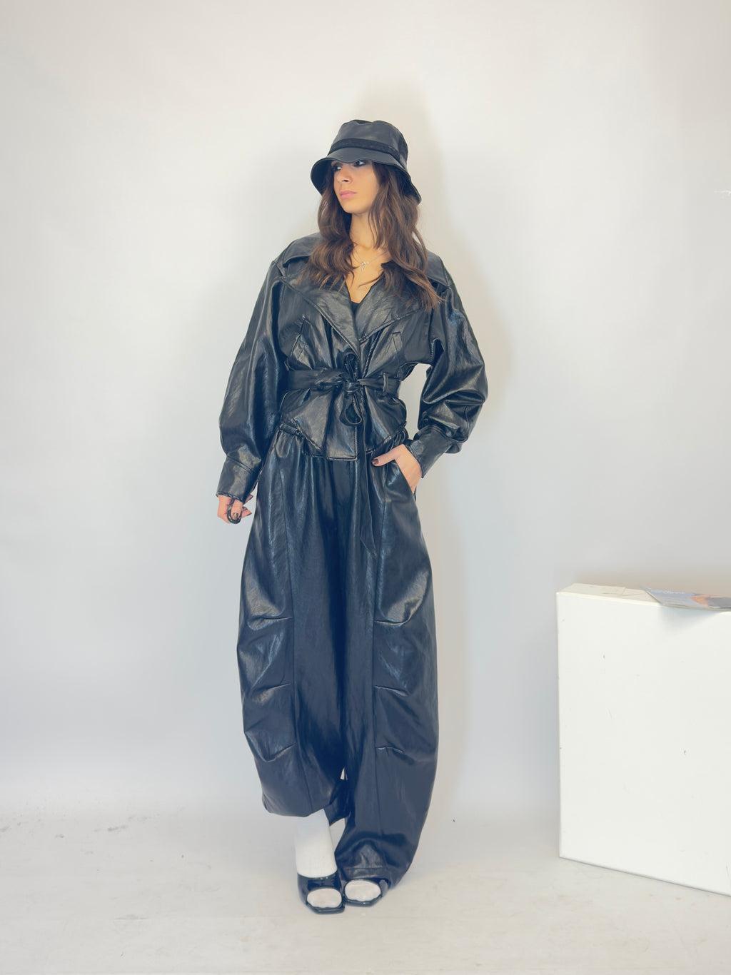 Pantalone ballon ecopelle