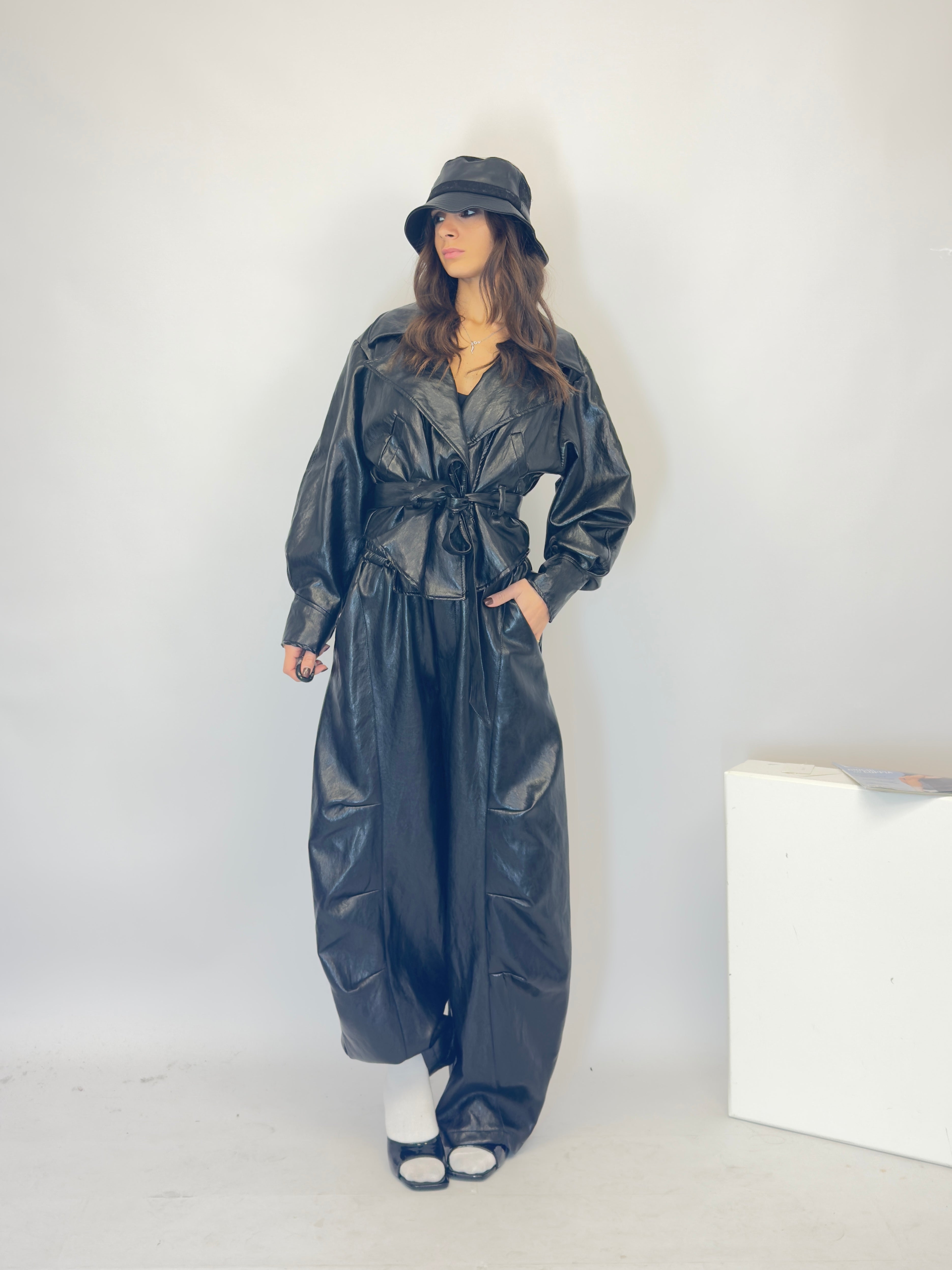 Pantalone ballon ecopelle