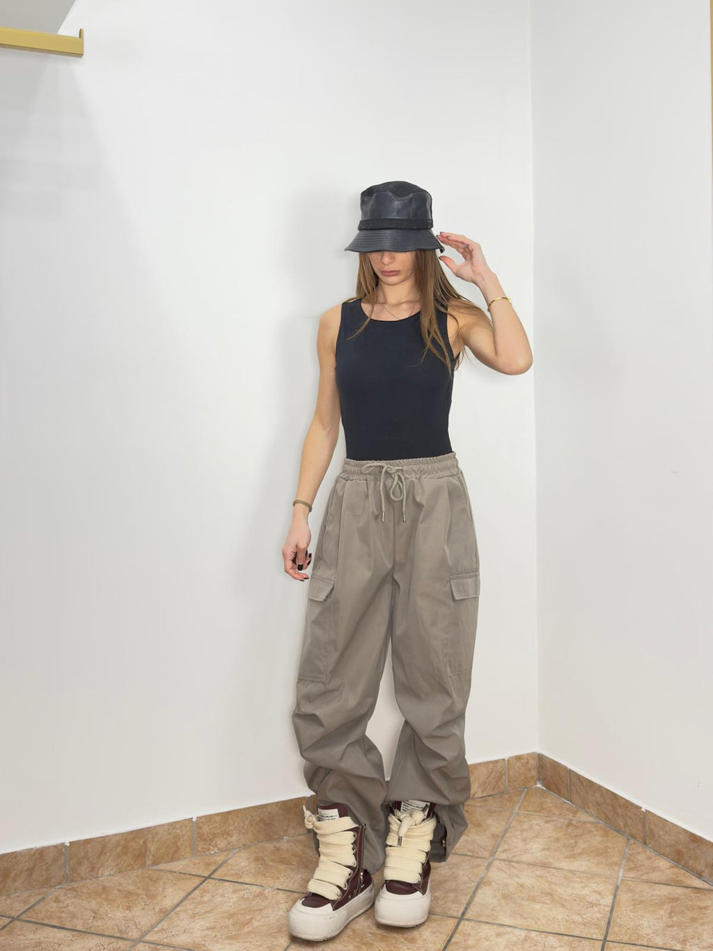 Pantalone Cargo Acetato