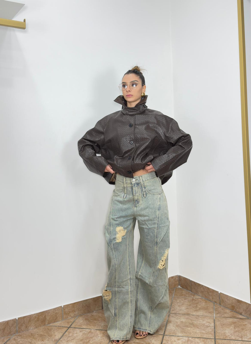 Jeans Vintage Strappi