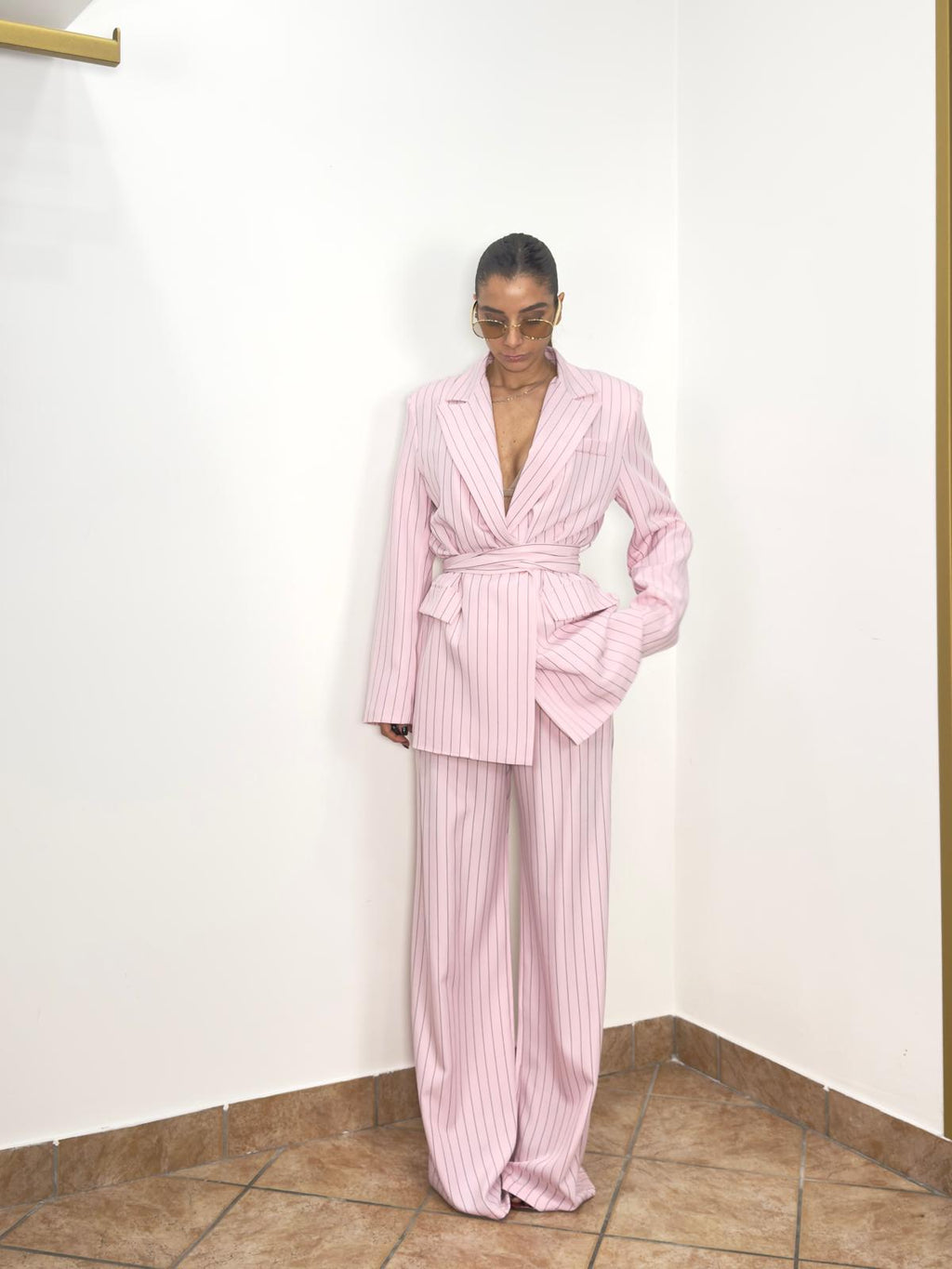 Tailleur Pink Gessato