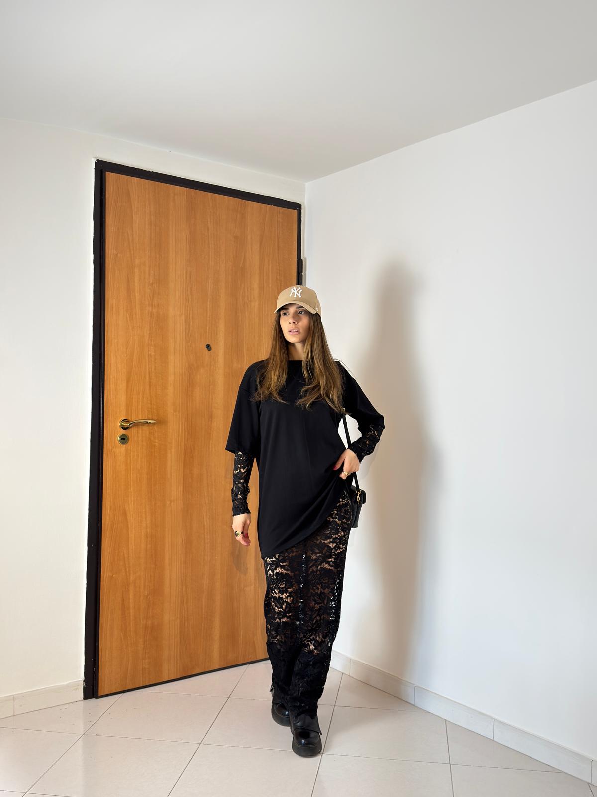 Abito Pizzo + T-shirt Over