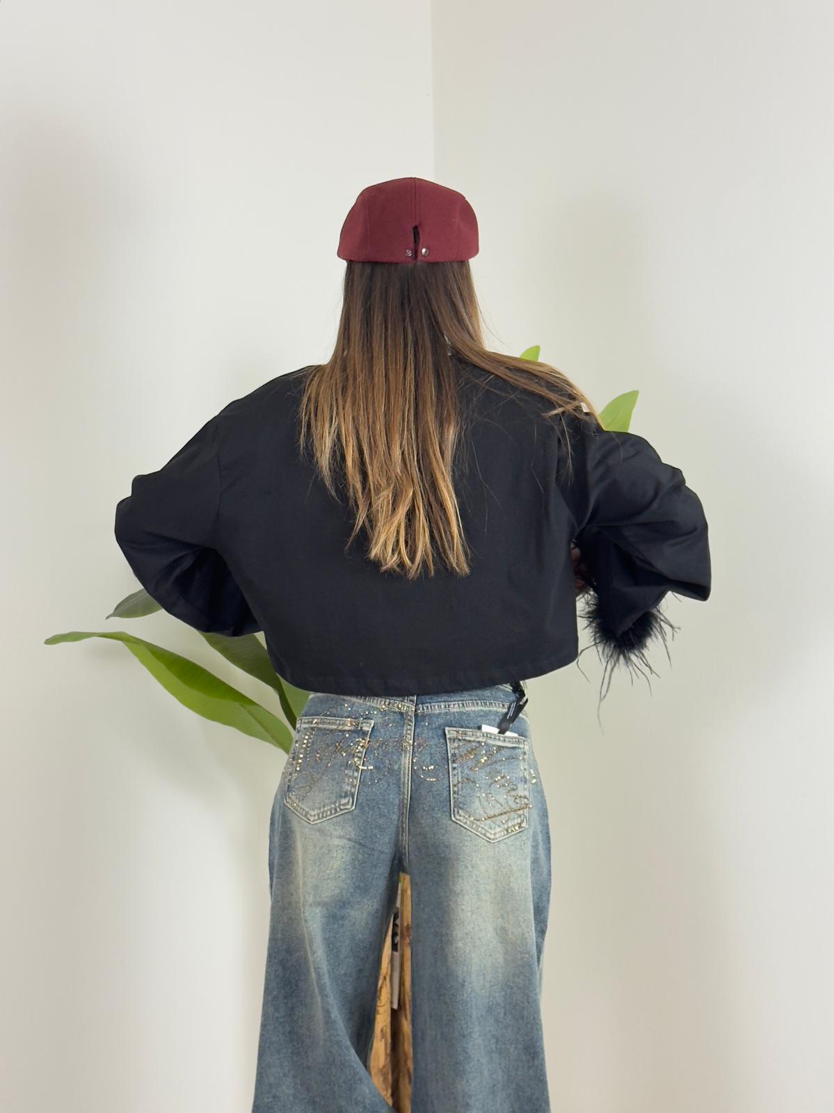 Jeans Scritta Brilla