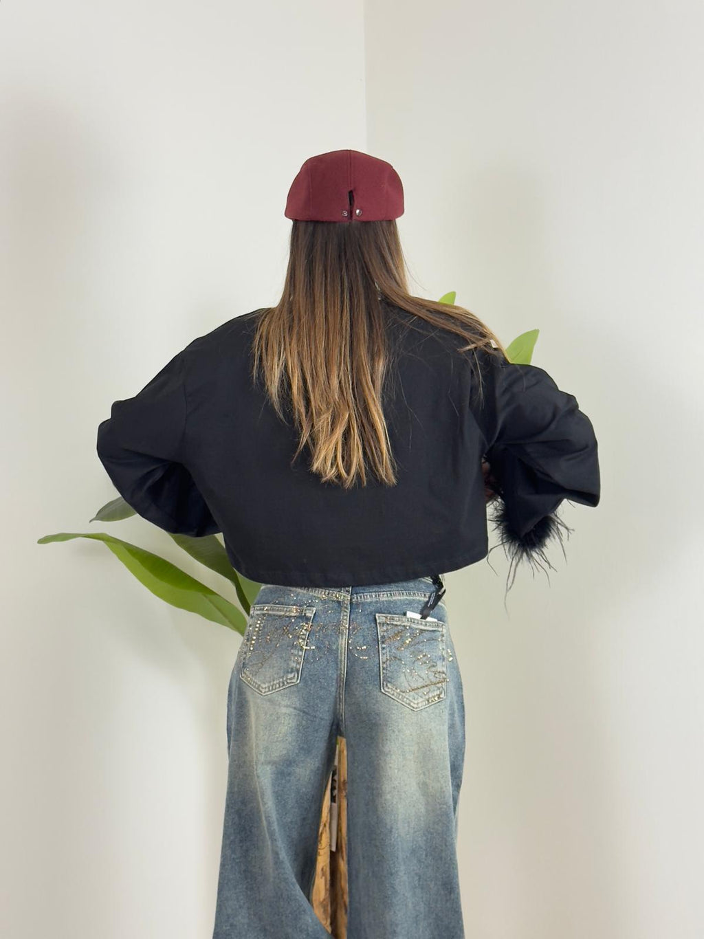 Maglia Piume Polsini