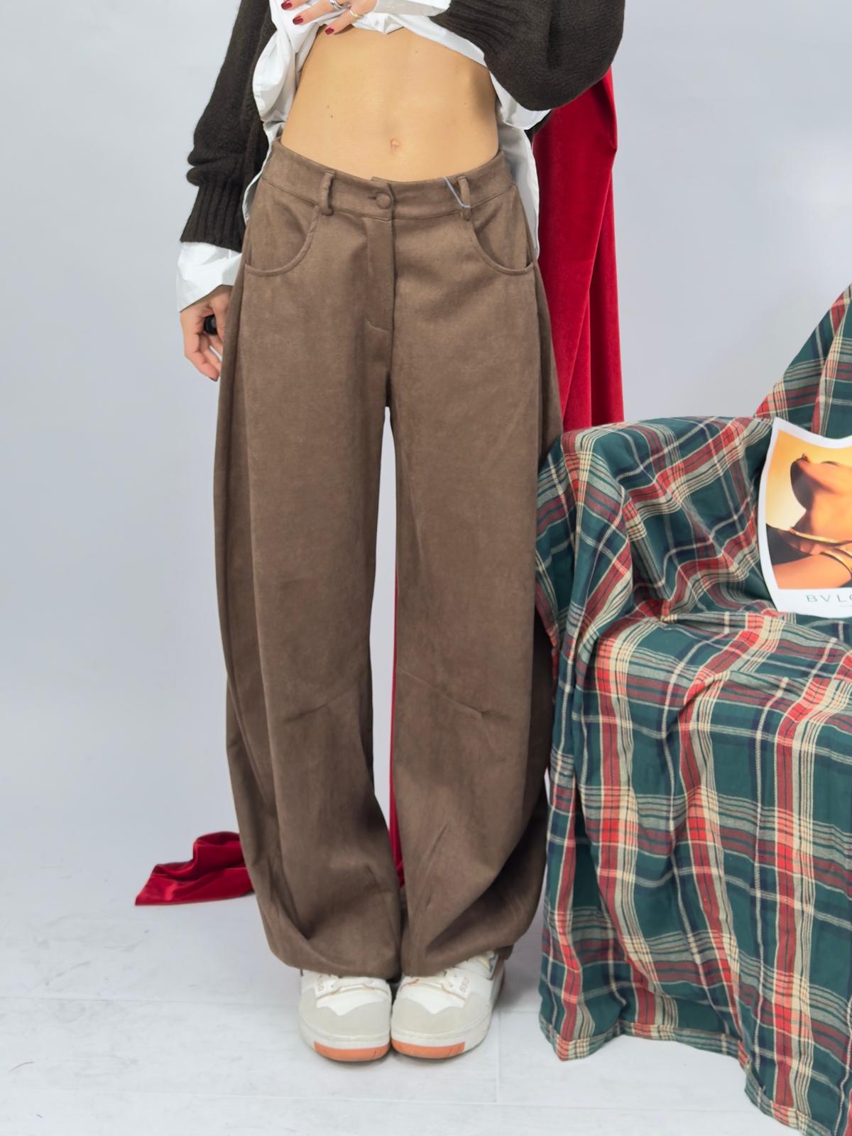 Pantaloni Ballon Camoscio