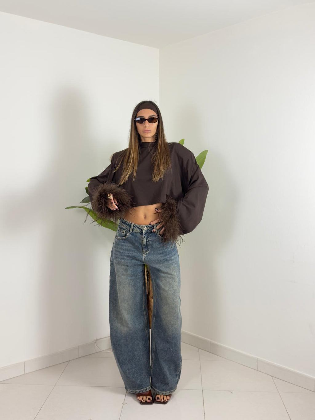 Jeans Scritta Brilla