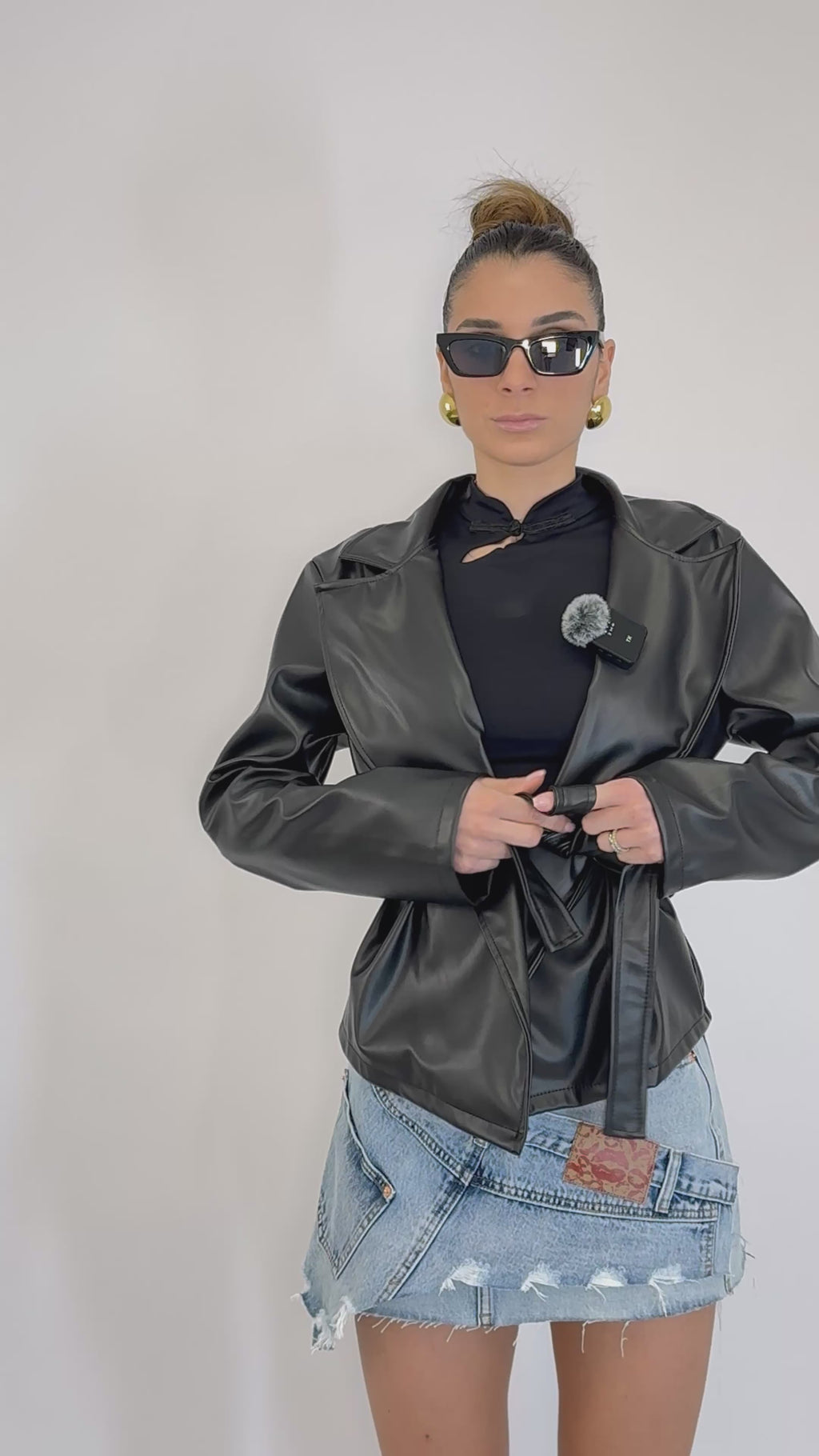 Trench ecopelle crop